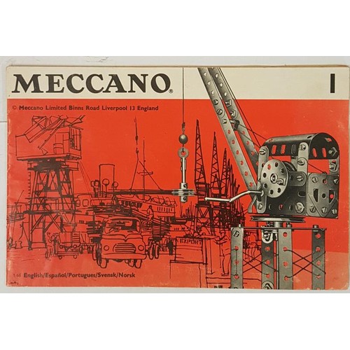 115 - Meccano No. 1. No Lid. With Instruction Book. Wired into Original Box