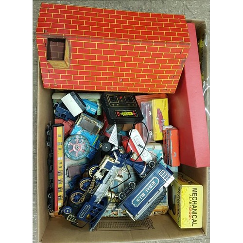 119 - Box Tin Plate and other toys