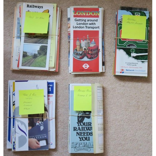 250 - BRITISH RAIL 1970s – 2000s. BR Intercity Magazines and various Papers Pocket TTs Various bookl... 