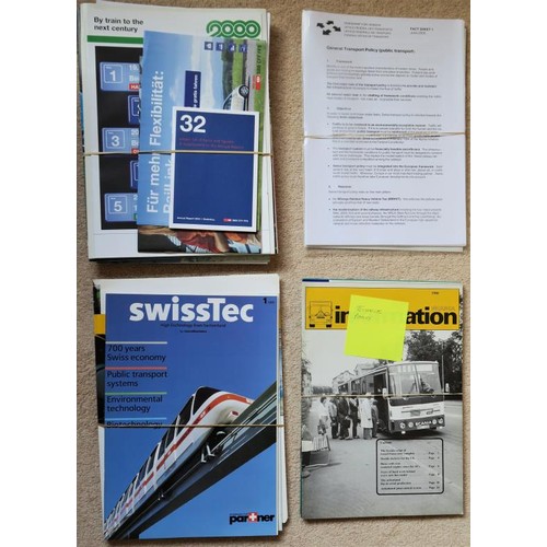 250 - BRITISH RAIL 1970s – 2000s. BR Intercity Magazines and various Papers Pocket TTs Various bookl... 