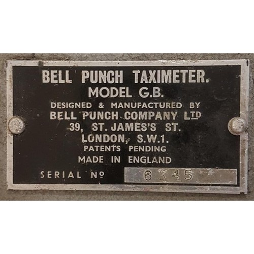 365 - Bell Punch Taximeter, Model GB