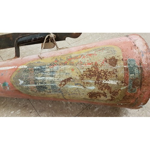 383 - Old Fire Extinguisher and Mounting Bracket