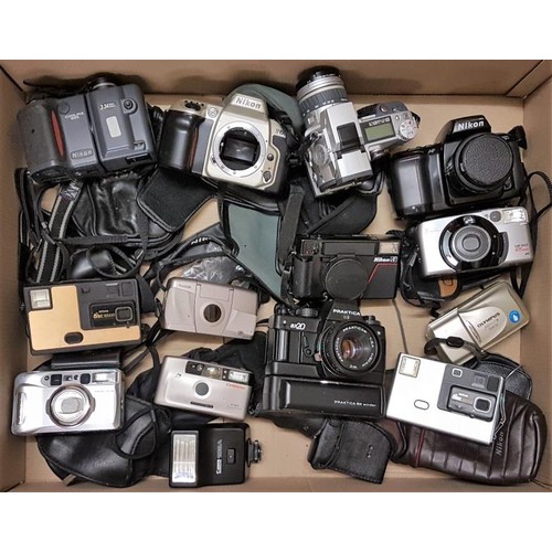 401 - Box of Various c.13 Vintage Cameras