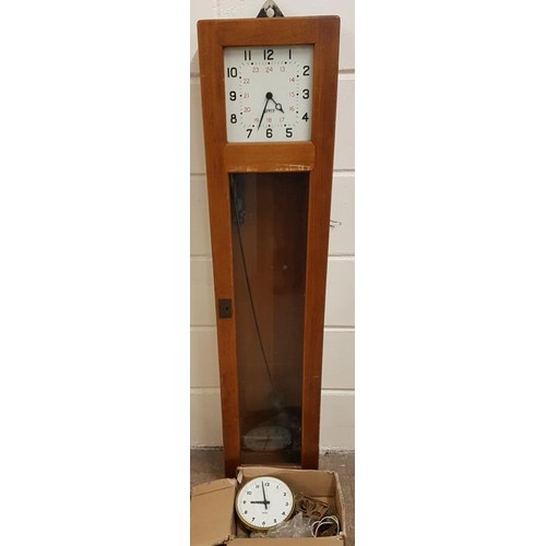 433 - Rare Gents Master Clock with 24Hr Dial and Slave