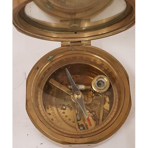 451 - Brass Time Clock presented to Captain R. H. Boyle by the members of the Sergent's Mess 16th QL on hi... 