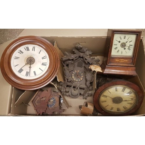 454 - Box of Five Clocks