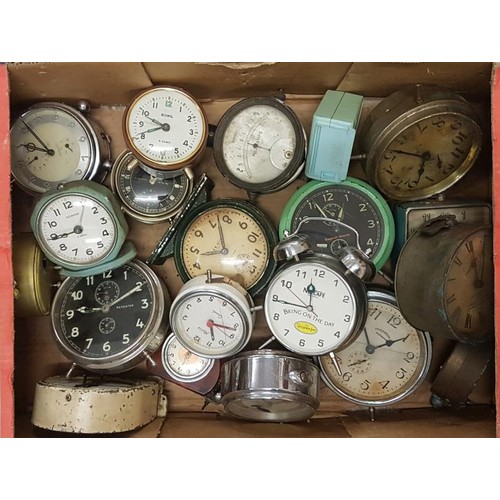 457 - Box of Various Alarm Clocks c. 20