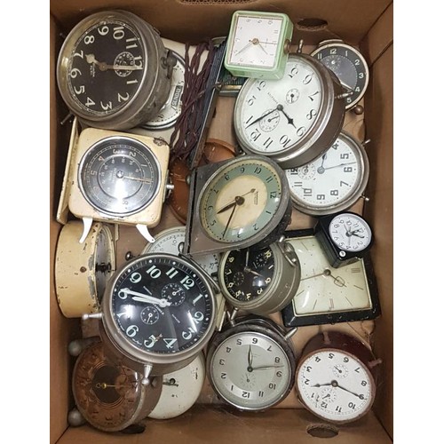460 - Box of Various Alarm Clocks c. 22