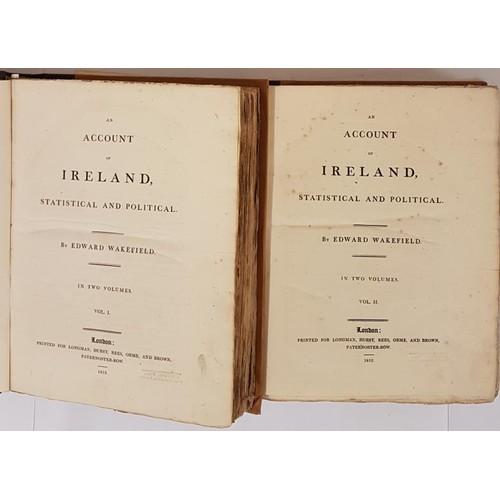 4 - An Account of Ireland by Edward Wakefield. 2 vols.