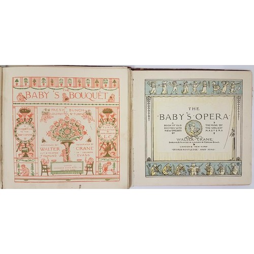 28 - Walter Crane. The Baby’s Boquet. First. Illus in colour;   and W. Crane The Baby&rsq... 