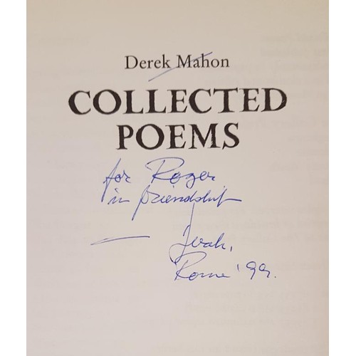 44 - Derek Mahon Collected Poems signed and dedicated first edition HB