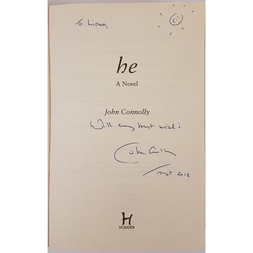 53 - John Connolly, He, 2019, Hodder & Stoughton, Signed First Edition, First Printing, softcover, in... 