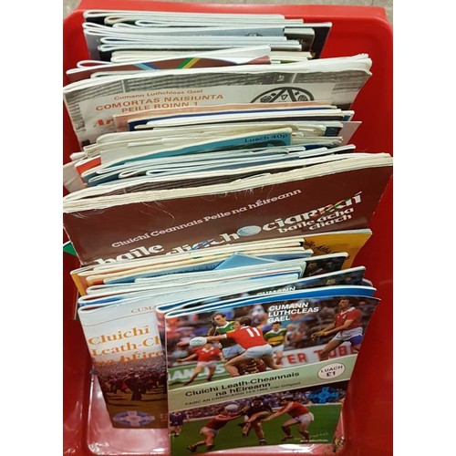 47 - G.A.A. - A Collection of 1980's Football Inter County Match Programmes, c.99 (some duplicates)... 
