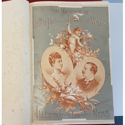 52 - London News c. 1880/1890. Large folio. Numerous coloured lithographs. Fine binding.