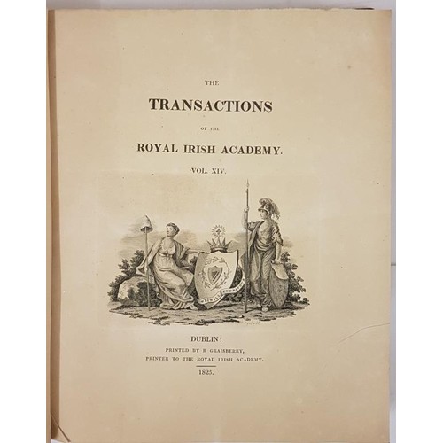 59 - The Royal Irish Academy 1822. Transactions include A Trigonometrical Survey of Mayo by William Bald;... 