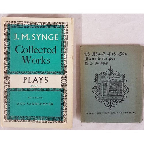 65 - J.M.Synge. The Shadow of the Glen. 1905 and Riders to The Sea. 1905. First collected edition and J.M... 