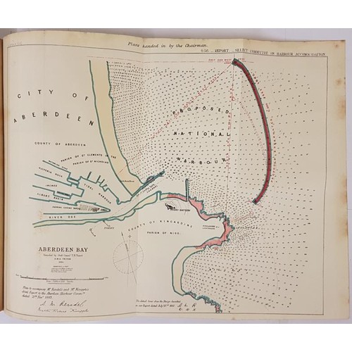 81 - Report from the Select Committee on Harbour Accommodation. 1884. Includes 10 folding maps, some colo... 