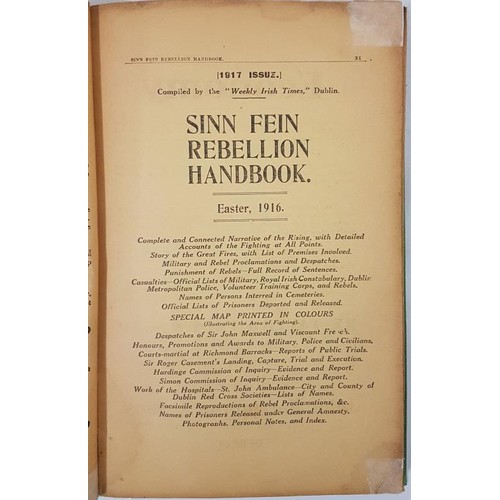 571 - Sinn Fein Rebellion. Sinn Fein Rebellion Handbook. Easter 1916. A complete and connected narrative o... 