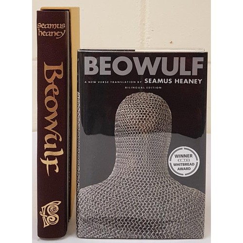 451 - Seamus Heaney Beowulf The Folio Society, 2010. Ill. by Becca Thorne. TEG. Gilt dec. leather spine. F... 