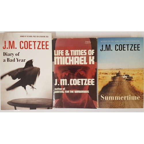 453 - J.M. Coetzee; Diary of a Bad Year HB first edition 2007 Harvill Secker Summertime HB first edition 2... 