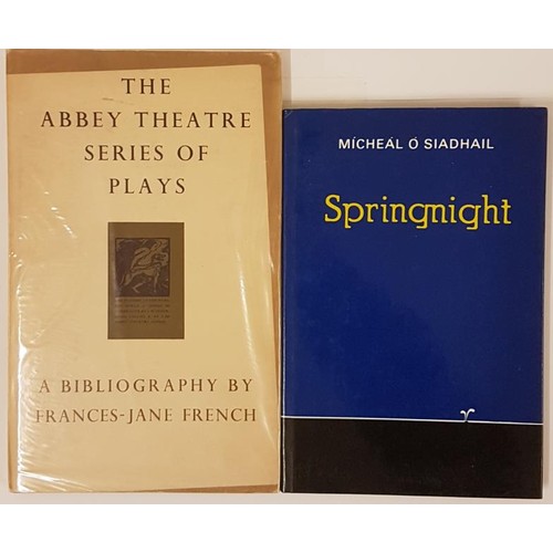 474 - Frances-Jane French. The Abbey Theatre Series of Plays – A Bibliography . Dolmen Press. 1990. ... 