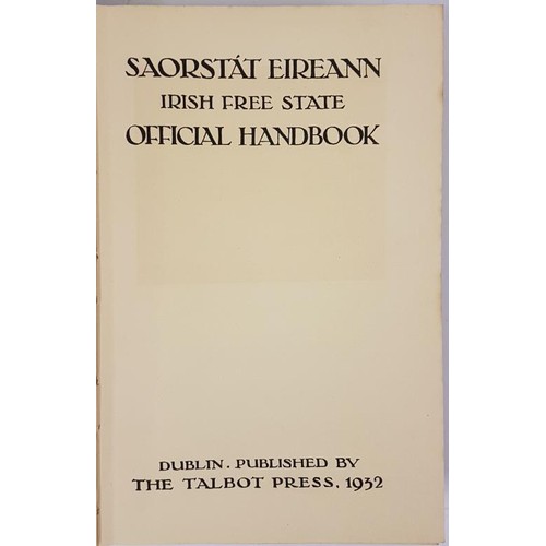 486 - Saorstat Eireann Official Handbook, 1st Edition, Talbot Press, 1932, including folding map in excell... 