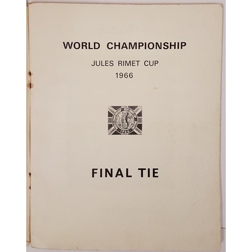 599 - World Championship Souvenir Programme; England v West Germany Saturday July 30th 1966