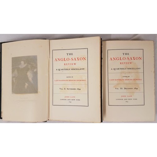 627 - The Anglo Saxon Review September and December 1899. Illustrated. Folio. Bellingham book plate. Fine ... 