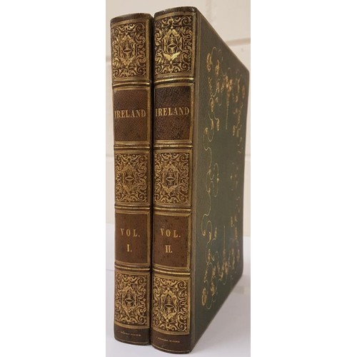 634 - W. H. Bartlett. The Scenery & Antiquities of Ireland. C. 1835. First Map & 120 plates. Compl... 