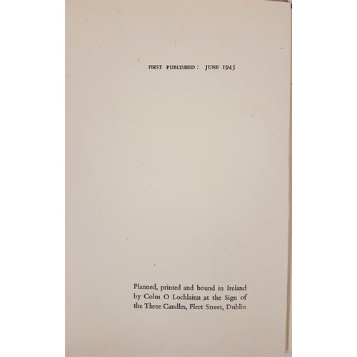646 - Thomas Mac Greevy; Jack B. Yeats HB first edition 1945 Victor Waddington Publications rare