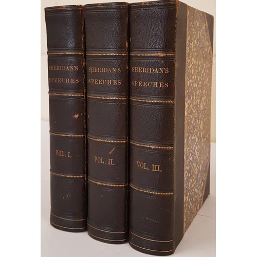 3 - The Speeches OF The Right Honourable Richard Brinsley Sheridan. With a sketch of his life. Edited by... 