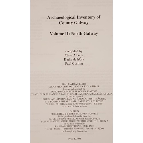 22 - Archaeological Inventory of County Galway. (Hardcover & dj) – January 1, 1993 by P. F Gosling (A... 