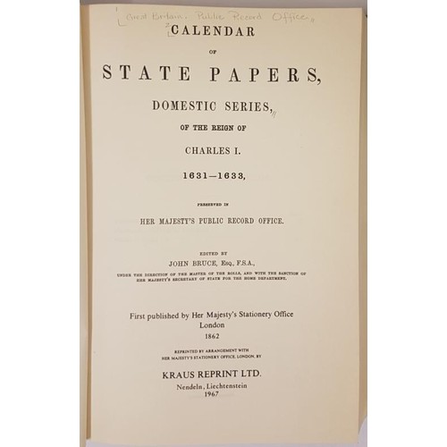 42 - Calendar of State Papers - Great Britain - 9 vols.