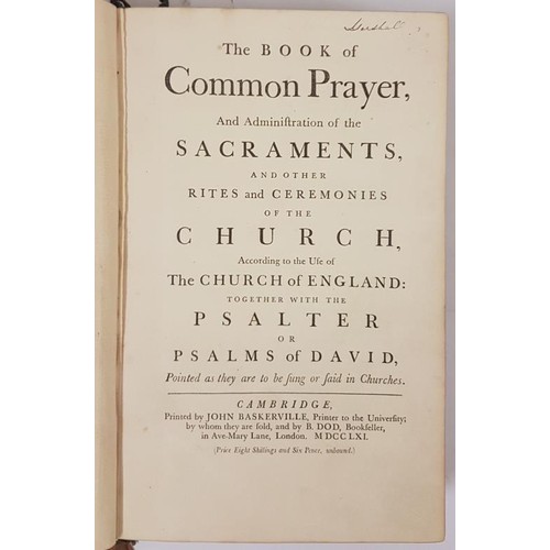 85 - The Book Of Common Prayer and Administration of the Sacrements and other Rites and Ceremonies of the... 