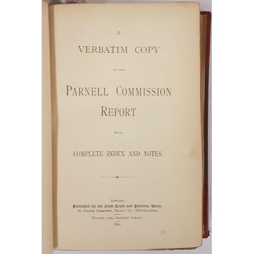 95 - Bound volume of Pamphlets and leaflets. Parnell Commission; Tipperary Bombs; T. D. Sullivan, M. P. ;... 