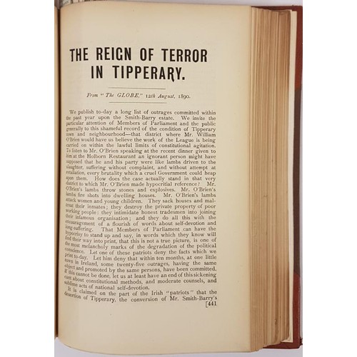 95 - Bound volume of Pamphlets and leaflets. Parnell Commission; Tipperary Bombs; T. D. Sullivan, M. P. ;... 