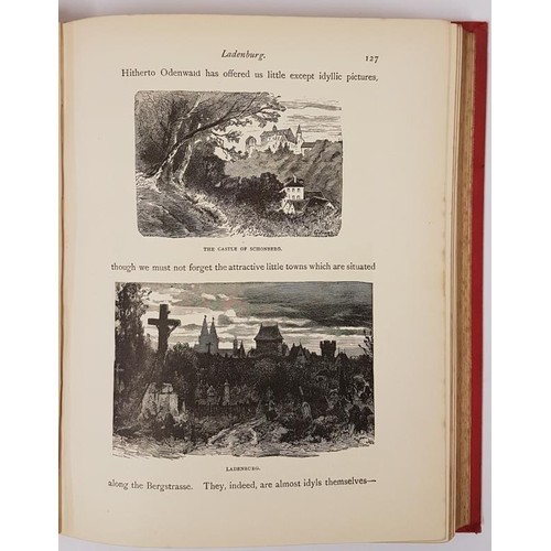 103 - G.C.T. Bartley. The Rhine From Its Source to The Sea. 1888. Illustrated. Original gilt red cloth... 