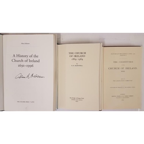 105 - Alan Acheson, A History of the Church of Ireland, 1691-1996, mint, Columba Press, 1997, large 8vo.;&... 