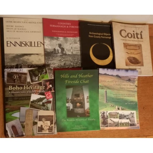 115 - Bundle of seven large format books on Fermanagh, including Counties Fermanagh and Tyrone from Lewis&... 