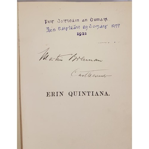 118 - Erin Quintiana of Dublin Castle and The Irish Parliament 1767-1772 by Eblana. Dublin 1898; and Irish... 