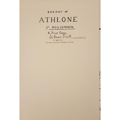 123 - Robert C. Simingtopn. Books of Survey & Distribution: County of Roscommon. 1949. Includes the 4 ... 