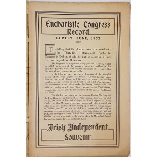 125 - Irish Independent Eucharistic Congress Souvenir Number 1932