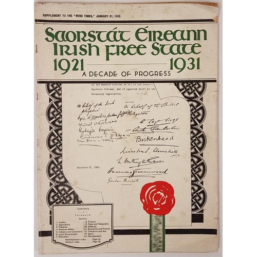 133 - Irish Times - Saorstát Éireann Irish Free State 1921-1931, A Decade of Progress. Suppl... 