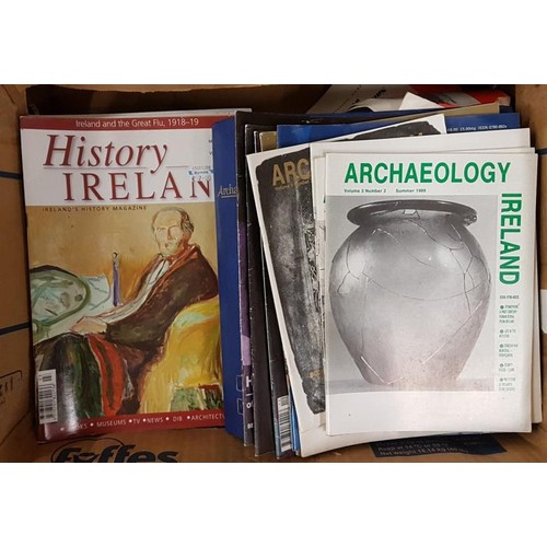 142 - Archaeology Ireland and History Ireland - a box of c.100+ issues