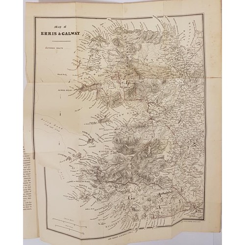 172 - The Saxon in Ireland. Rambles of an Englishman in Search of a Settlement. Map of Erris and Galway an... 