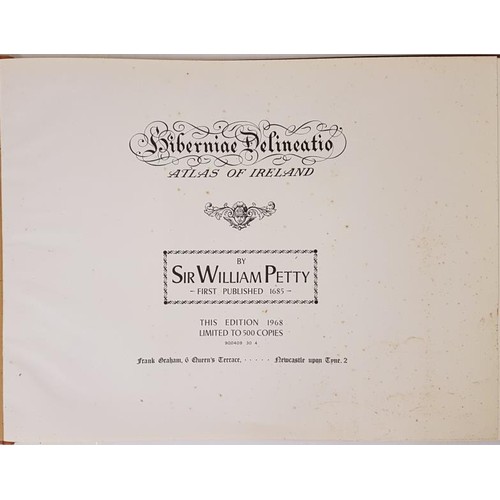 203 - Hiberniae Delineation…Atlas of Ireland by Sir William Petty 1685. Edition of 1968 from Newcas... 