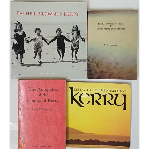 218 - Kerry: The Antiquities of the County of Kerry by John O'Donovan, 1983, ex-libris; The Lays of N... 