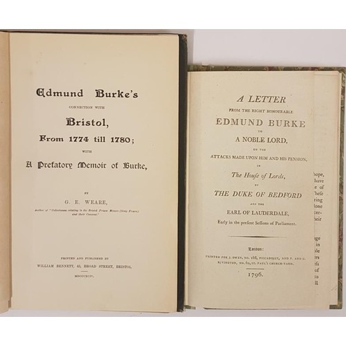 263 - A Letter from the Right Hon. Edmund Burke to a Noble Lord on the attacks made on him and His Pension... 