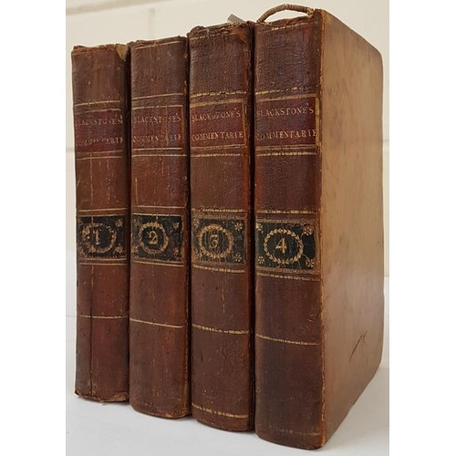 270 - Blackstone, Commentaries on the Laws of England in Four Books, ‘probably the most important le... 