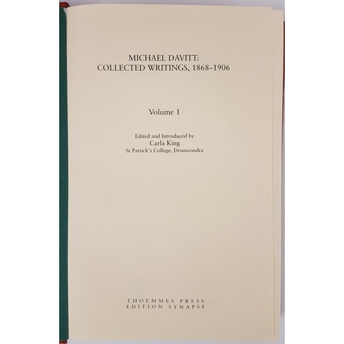 272 - Michael Davitt. Collected Writings edited by Carla King. 2001. Including Fall of Feudalism; Pamphlet... 